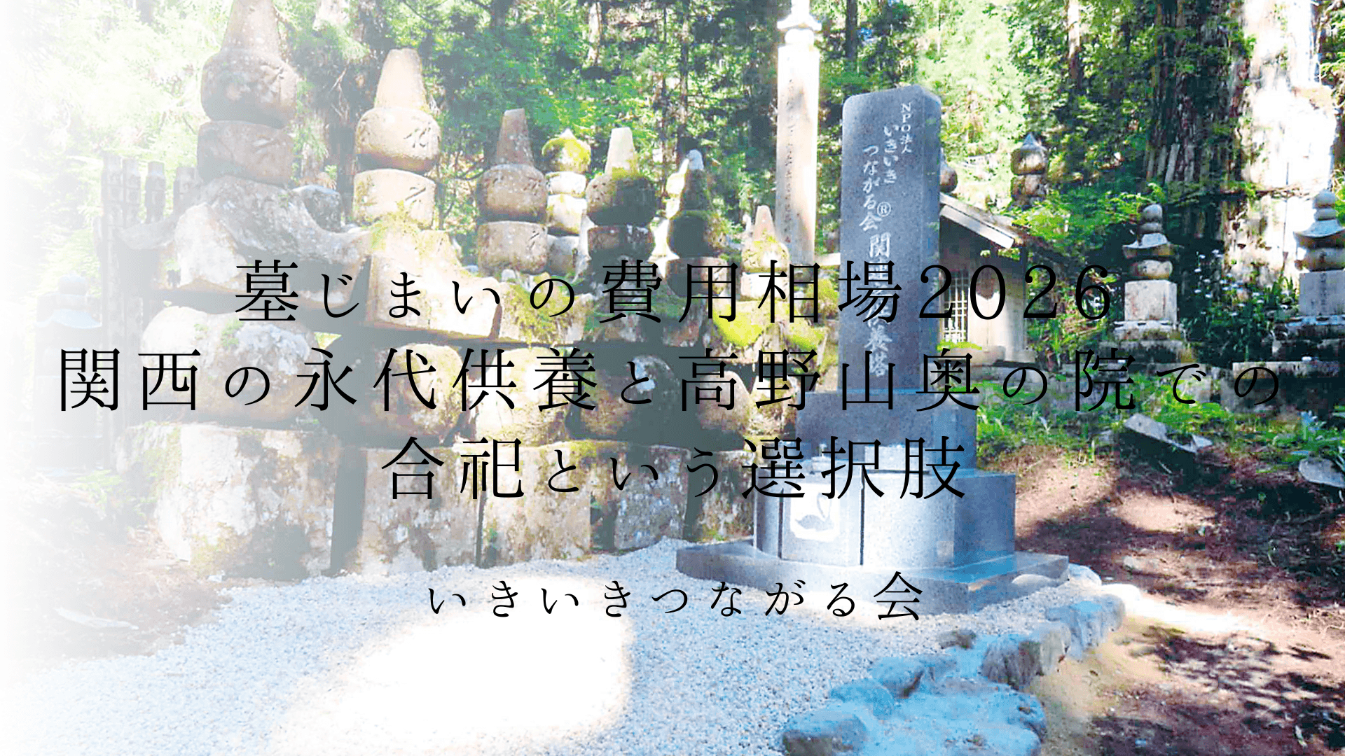 墓じまいの費用相場2026|関西の永代供養と高野山奥の院での合祀という選択肢
