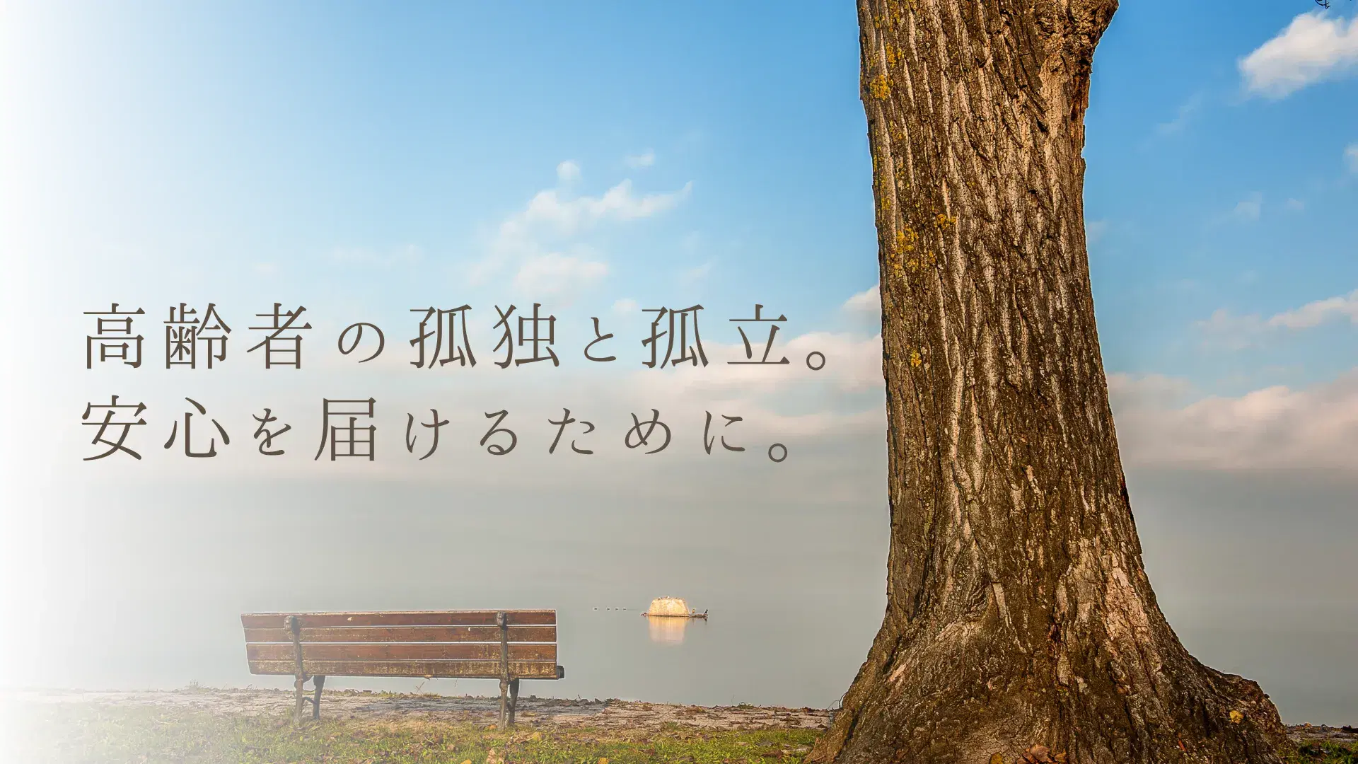 高齢者の孤独と孤立。安心を届けるために。